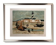 YVES GANNE (1935-2019) LITHOGRAPHIE ORIGINALE BELLE MARINE BRETONNE (253)