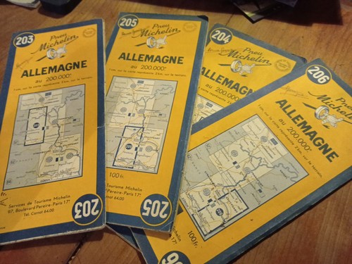 Carte michelin allemagne lot - carte,