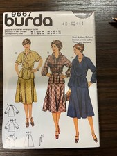 ANCIEN PATRON BURDA 9667 ROBE