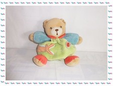 L - Doudou Ours Boule Vert