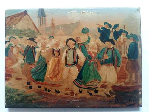 Huile sur bois peinture - huile,
