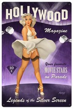 PLAQUE DECORATIVE SEXY PIN UP