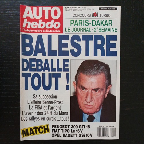 Auto hebdo 705 peugeot - , 309