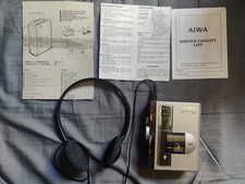 Baladeur Walkman AIWA - HS-T23 HS T23 lecteur K7 Radio Avec Casque Notice Testé
