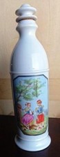 Bouteille flacon en porcelaine