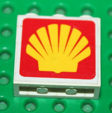 1 x Lego Bricks 1x3 with SHELL