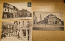 Lot de 3 cartes postales anciennes CPA de BRÉHAL Manche 50 Année 1910