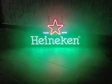 enseigne lumineuse heineken