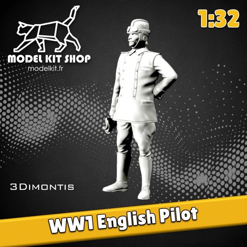 Figurine ww1 pilote - 1:32,