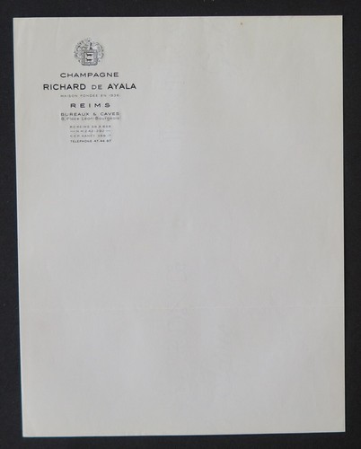 Lettre vierge champagne - lettre,