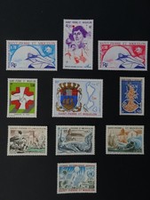timbres SPM année 1974 COMPLETE n°433/440, PA 58-59 ,NEUFS **