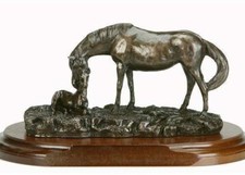 Figurine poney et poulain en
