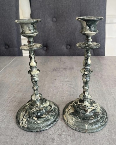 Anciens chandeliers bougeoirs - anciens,