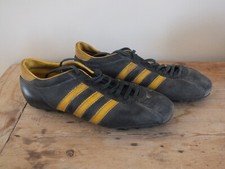+ Paire de chaussures de foot cuir vintage Adidas années 70 crampons T7-1/2 +
