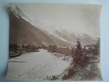 Originale photo 19è  France - Chamonix - l'Arve, le Mont-Blanc
