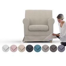 Housse confortable pour fauteuil Jennylund - mélange cachemire tissu...
