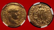 Certification NGC : Aureus de Licinius Ier, Jupiter, Thessalonique [4000AURL1]