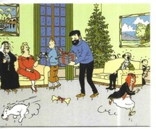RARE / CARTE POSTALE - TINTIN ET MILOU : CARTE DE VOEUX 1995 POSTCARD POSTKARTE