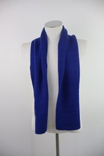 Lacoste Écharpe Unisexe Vintage En Laine Vierge Bleue