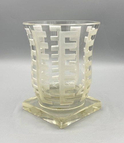 Vase art deco - verre, grave