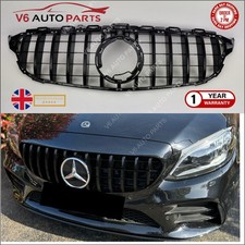 Pour Mercedes classe C W205 C220 Grill C43 AMG calandre avant GT Style 2018-2020