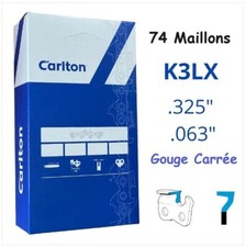 Chaine CARLTON 325 1.6 74 Entraineurs pour STIHL MS291 / MS391 ...