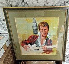 JOHNNY HALLYDAY : pièce originale unique année 1963  signée Antonio Parras
