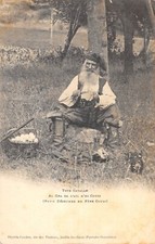 CPA 66 TYPE CATALAN AL GRA DA L'AIL D'EL COUSI PETIT DEJEUNER DU PERE COUSI