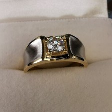 Diamant simulé rond Solitaire