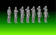 Kit résine échelle 1/72, non peint, figurines pilote et soldat de la marine j...