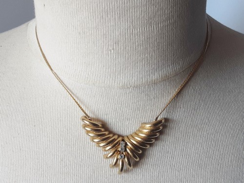 Collier vintage solitaire - collier,