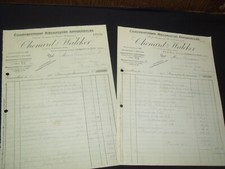 2 FACTURES ANCIENNES 1921