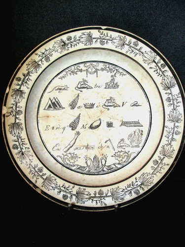 Assiette parlante rebus - parlante, n°7