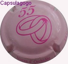 capsule de champagne NOWACK "Anniversaire de Mariage"  Orchidée