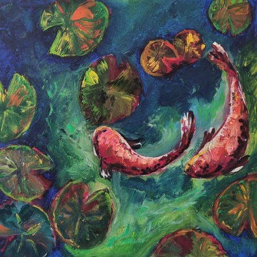 Peinture huile originale - l'huile,