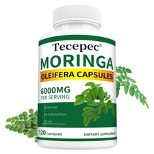 120 gélules de Moringa Oleifera 6000 mg - Extrait de plantes biologiques