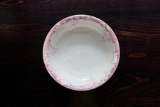 Bassine / saladier ancien faïence Lunéville modèle Printanier rouge