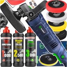 Ponceuse polisseuse pour voiture WUBER 2300 W  + 4x éponge + 3 MENZERNA