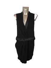 luxueuse robe drapée noire en