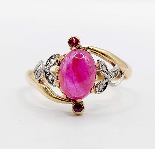 Bague art nouveau 18k - nouveau, or
