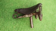 bike saddle leather UNIC Antique Bicycle Motorcycle Seate Spring Shock absorber