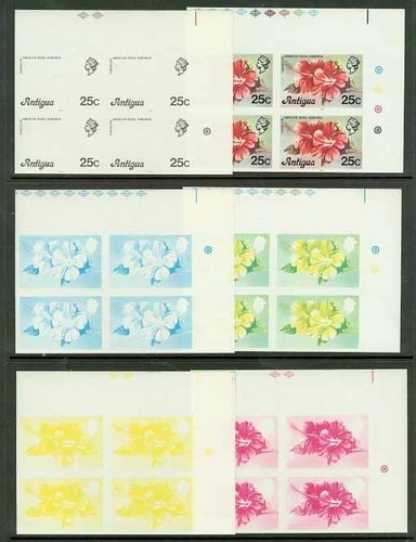 Antigua 1976 hibiscus 25c - antigua,