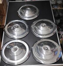 Lot 5 Ancien Enjoliveurs Peugeot 403 404   300mm Idée déco garage Luminaires 