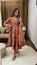 Robe Anarkali robe Bollywood costume de mariage indien pakistanais Shalwar...