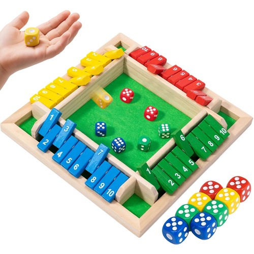 Jeu dés bois joueur - jeu, de