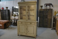 Buffet 2 corps patiné gris 1960's