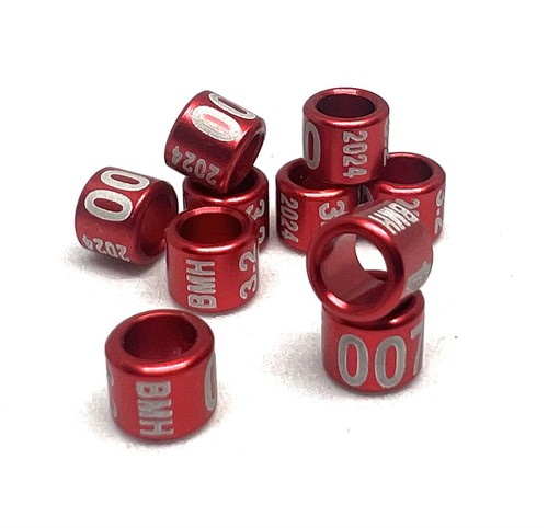 Bagues oiseaux aluminium - bagues, en