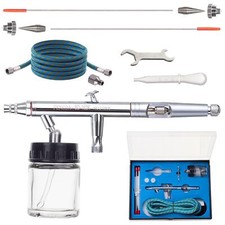 Aérographe Dual-Action Airbrush 0,3 + 0,5 + 0,8mm Nozzles
