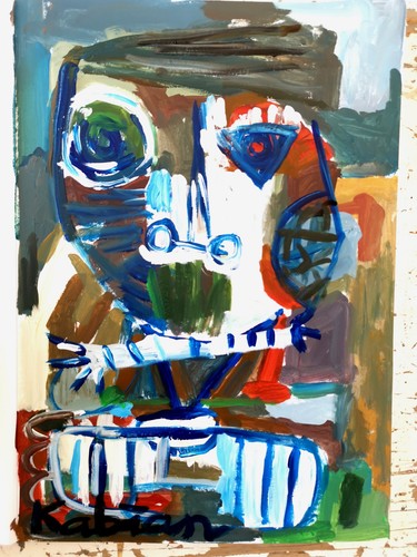 Peinture originale sur papier - peinture,