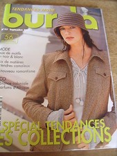 MAGAZINE BURDA MIX DES MATIERES TENDRE CAMAIEUX JEUX NOIR ET BLANC  N°33  2002